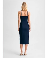 Isaac Mizrahi Women's Rosette Pencil Dress