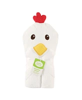 Luvable Friends Baby Unisex Cotton Animal Face Hooded Towel, Duck, One