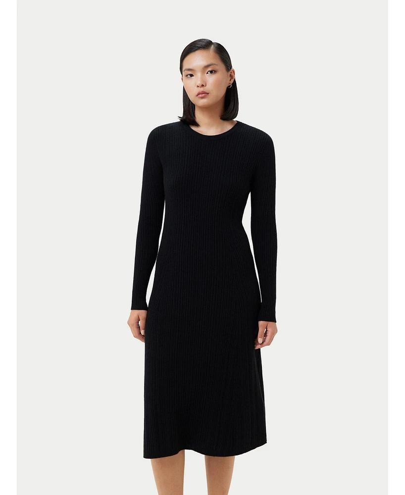 Gobi Cashmere Women's Textured Knit Cashmere Dress