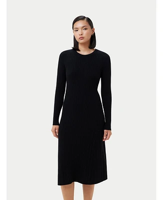Gobi Cashmere Women's Textured Knit Cashmere Dress