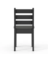 Outdoor Hdpe Kids Plastic Toddler Dining Chair (Set of Two)