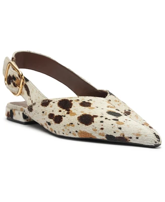 Arezzo Women's Fallon Pointed Toe Ballet Flats
