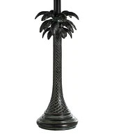 StyleCraft Home Collection 26" French Verdi Woven Rattan Shade Table Lamp