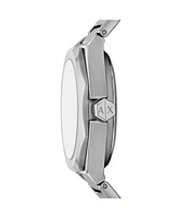 A|X Armani Exchange Women's Automatic Three-Hand Silver Stainless Steel Watch, 36mm
