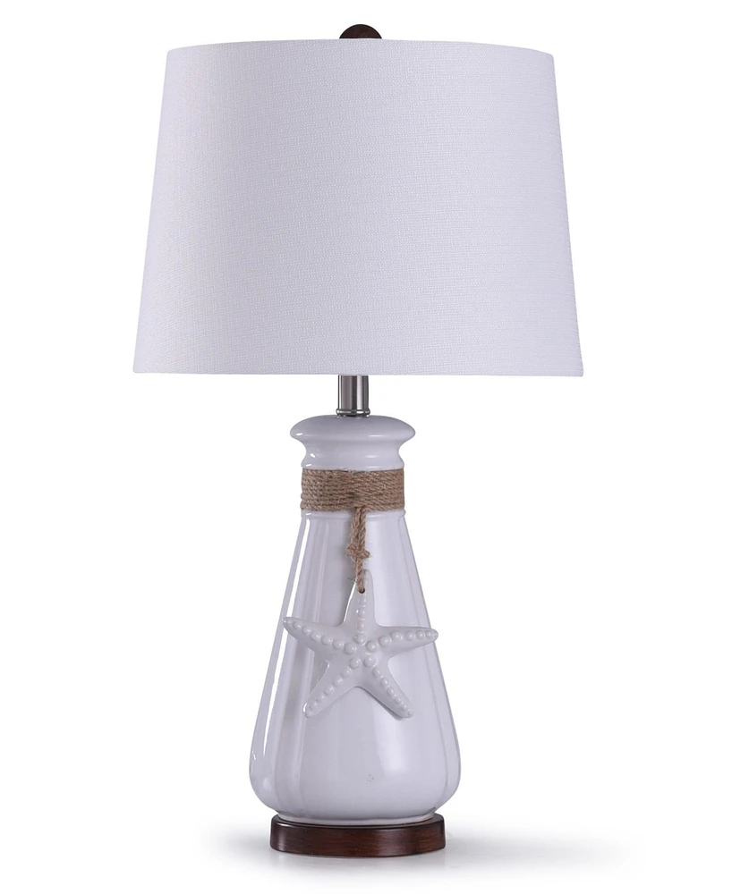 StyleCraft Home Collection 26" Serenity Seaside Ceramic Table Lamp