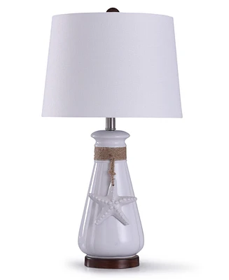 StyleCraft Home Collection 26" Serenity Seaside Ceramic Table Lamp