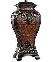 StyleCraft Home Collection 33.5" Dundee Faux Crocodile Poly Table Lamp
