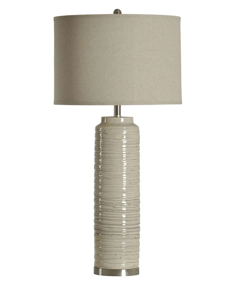 StyleCraft Home Collection 39" Anastasia Modern Ceramic Table Lamp
