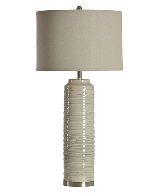 StyleCraft Home Collection 39" Anastasia Modern Ceramic Table Lamp