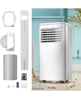 Cowsar Portable Air Conditioner 8000 Btu, Remote Control, Fan Mode, Cools 350sq. ft, 24 Hour Timer, Quiet Operation,Window Fan, 2 Speed for Bedroom Of