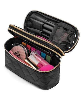 Ms. Jetsetter Travel Makeup Case (1 Piece) with Travel-Sized Brushes (4 Pieces) | Accessories