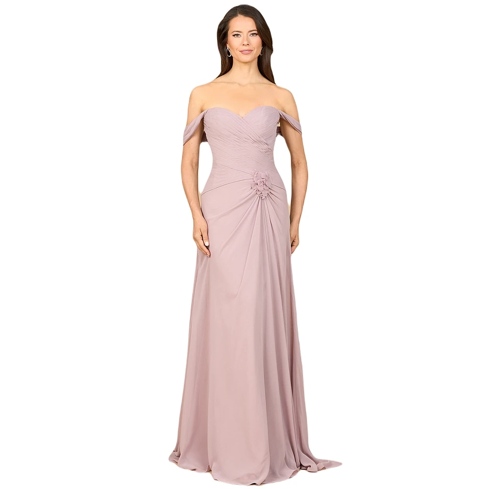 Lara Women's Off Shoulder Chiffon Dress