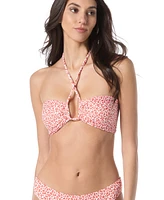 Vince Camuto Women's Leopard-Print Bandeau Bikini Top