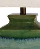StyleCraft Home Collection 32" Reactive Glaze Ceramic Table Lamp