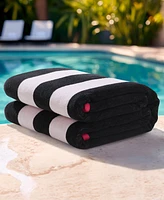 Juicy Couture Reversible Cabana Cotton Beach Towel, 36" x 72"