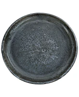 Toulon Outdoor Ceramic Bird Bath - 24.5" H - Uv- and Frost-Resistant - Glazed Bowl - Black Mist Glaze