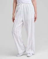 And Now This Women's Cotton Eyelet-Trim Drawstring Pants, Exclusively at Macy's