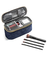 Ms. Jetsetter Travel Makeup Case (1 Piece) with Travel-Sized Brushes (4 Pieces) | Accessories