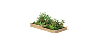 4 ft x 8 ft Cedar Wood 2 Tier Raised Garden Bed