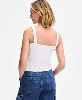 On 34th Women's Cotton Gauze Smocked Tank, Exclusively at Macy's