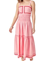 English Factory Women's Ric Rac Square-Neck Maxi Dress