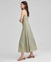And Now This Women's Eyelet Godet Maxi Dress, Exclusively at Macy's