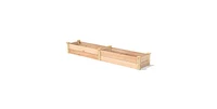 FarmHome Narrow Cedar Wood Raised Garden Bed