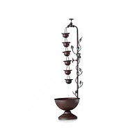 Outdoor Indoor 6-Tier Hanging Cups Water Fountain