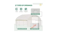Walk-In Greenhouse for Garden-Spacious Outdoor Plant Growing Shed