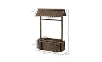 Wooden Planter and Flower Shelf for Indoor and Outdoor Use