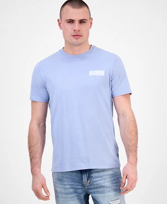 Guess Men's Distressed Logo Crewneck T-Shirt