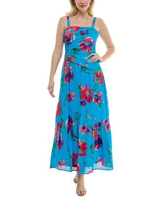 Taylor Women's Asymmetrical Drop-Waist Maxi Dress
