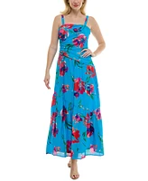Taylor Women's Asymmetrical Drop-Waist Maxi Dress