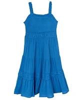 Rare Editions Toddler and Little Girls Crochet Gauze Sundress