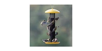 Durable Metal Mesh Tube Hanging Bird Feeder for Outdoor Bird Feeding