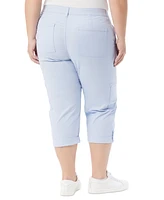 Gloria Vanderbilt Plus Cargo Capri Pants