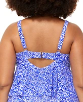 Raisins Curve Trendy Plus Topanga Ruffle-Trim Bikini Top