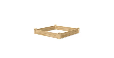 Cedar Wood Raised Garden Bed For Garden Decor