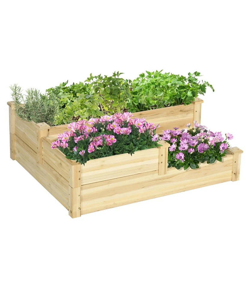 Wooden Garden Bed for Outdoor Planting Elevated, Durable, and Stylish