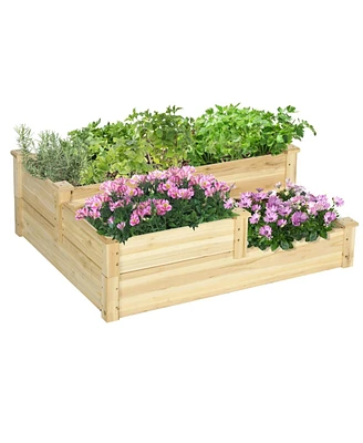 Wooden Garden Bed for Outdoor Planting Elevated, Durable, and Stylish