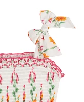 Rare Editions Toddler and Little Girls Tropic Floral Print Maxi Dress