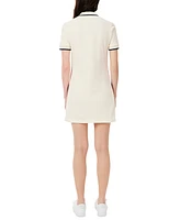 Lacoste Usa Women's Short-Sleeve Side-Stripe Polo Dress