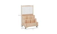 Weatherproof Wooden Planter Box with Shelf for Outdoor Use