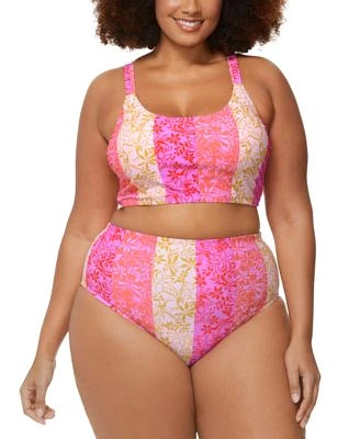 Raisins Curve Trendy Plus Size Aruba Longline Bikini Top Zina Bikini Bottoms