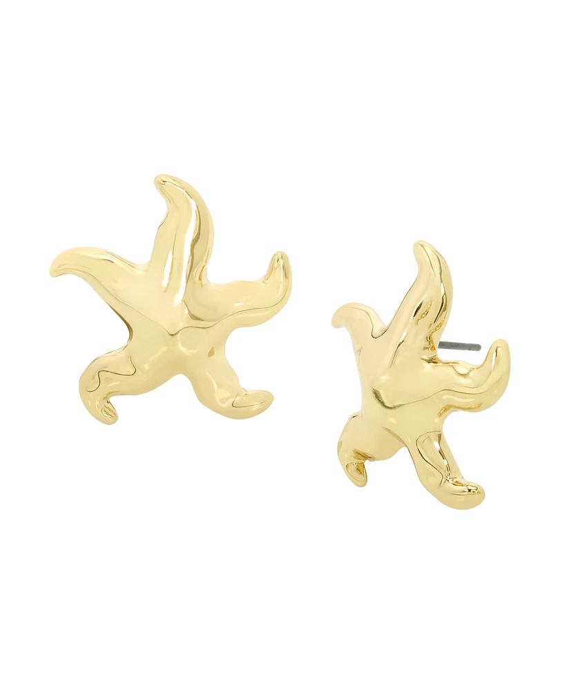 Robert Lee Morris Soho Gold Starfish Stud Earrings