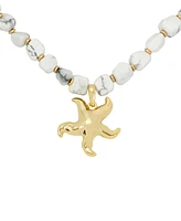 Robert Lee Morris Soho Howlite Starfish Pendant Necklace