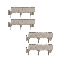 Suncast 10 Piece Landscape Design Border Decorative Rock Stone Edging ( Pack