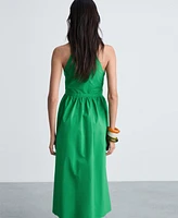 Mango Women's Flared Bow Dress