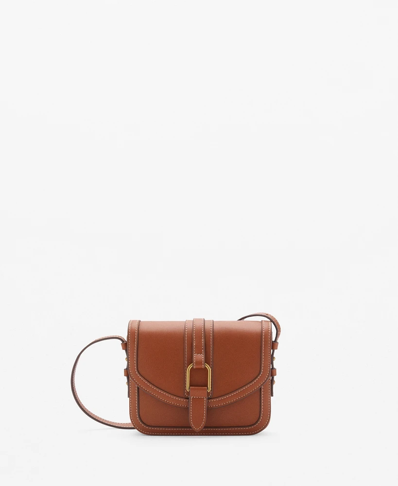 Mango Women's Leather-Effect Shoulder Bag