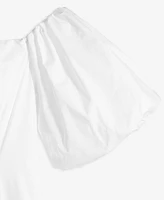On 34th Women's Off-The-Shoulder Puff-Sleeve Midi Dress, Exclusively at Macy's